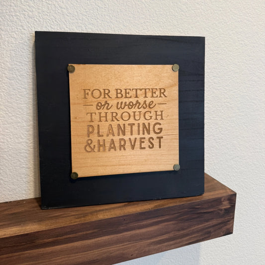 “For Better or Worse”