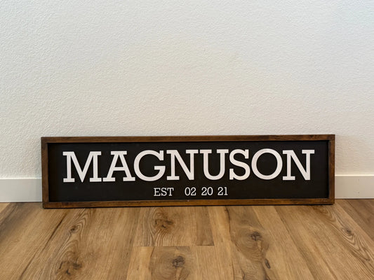 Custom Last Name Sign