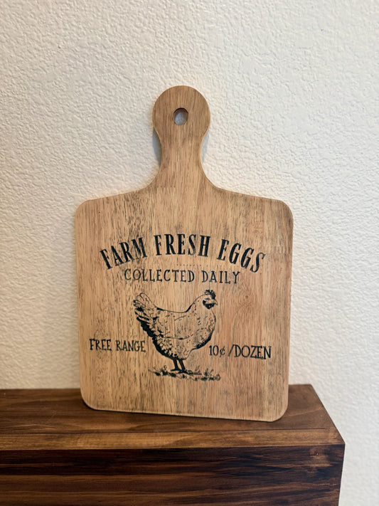 "Farm Fresh Eggs" Sign